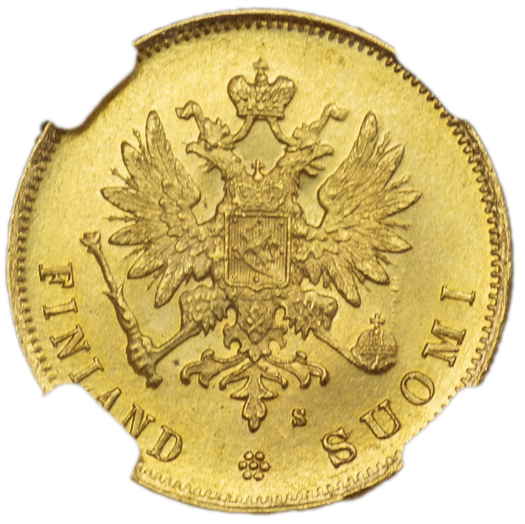 10 марок 1881 года S Для Финляндии