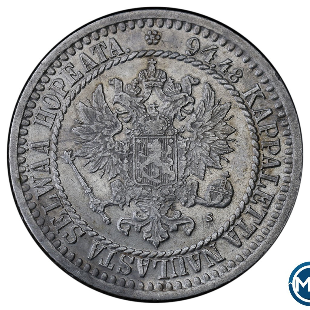 1 марка 1867 года S Для Финляндии