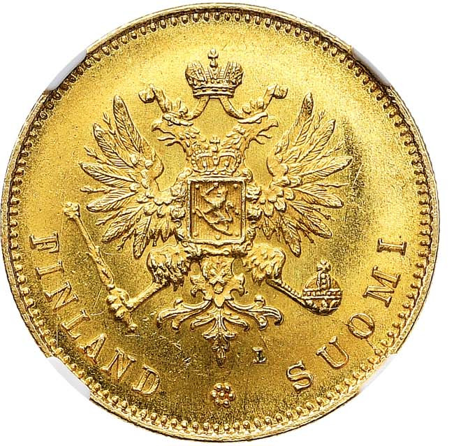 20 марок 1891 года L Для Финляндии