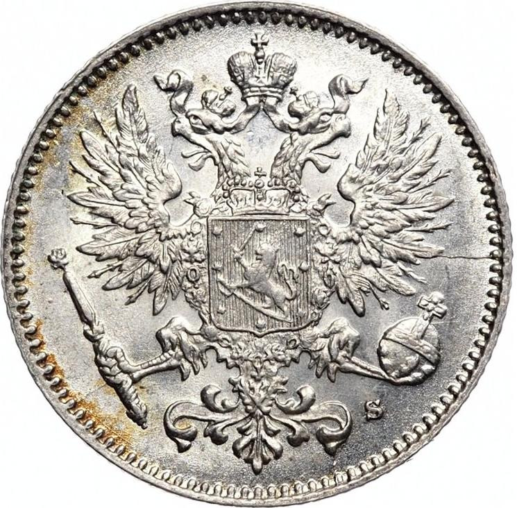 50 пенни 1914 года S Для Финляндии