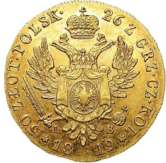 50 злотых 1819 года