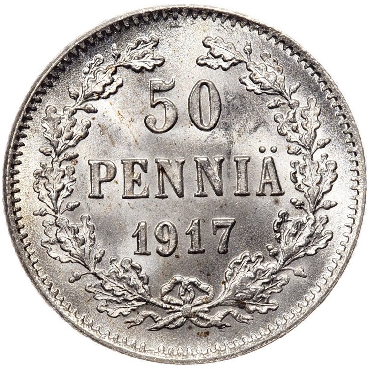 1 пенни 1917 года Для Финляндии