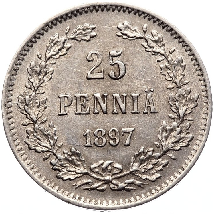 25 пенни 1897 года L Для Финляндии