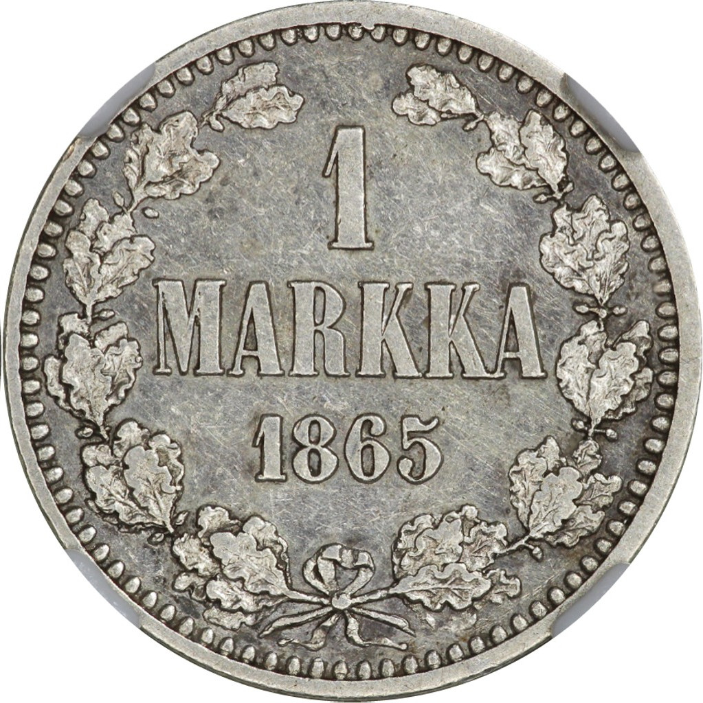 1 марка 1865 года S Для Финляндии