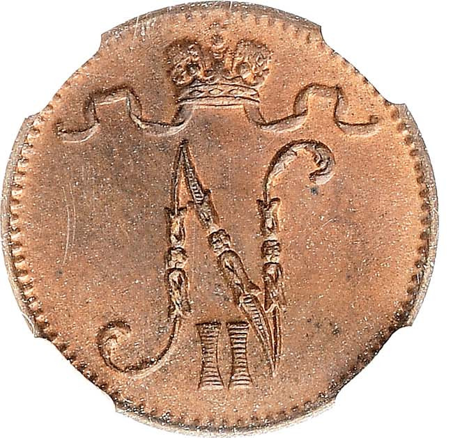 1 пенни 1900 года Для Финляндии