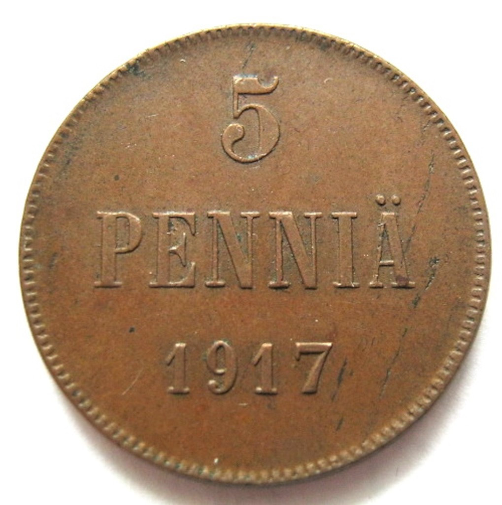 5 пенни 1917 года