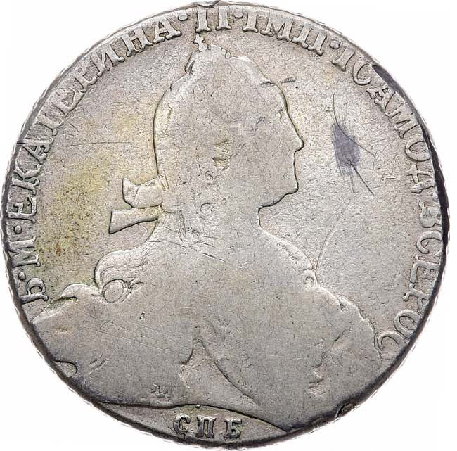 1 рубль 1774 года СПБ ТИ ФЛ