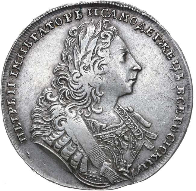 1 рубль 1729 года