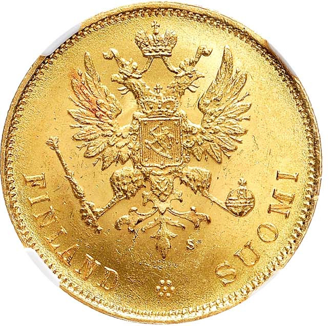 10 марок 1878 года S Для Финляндии