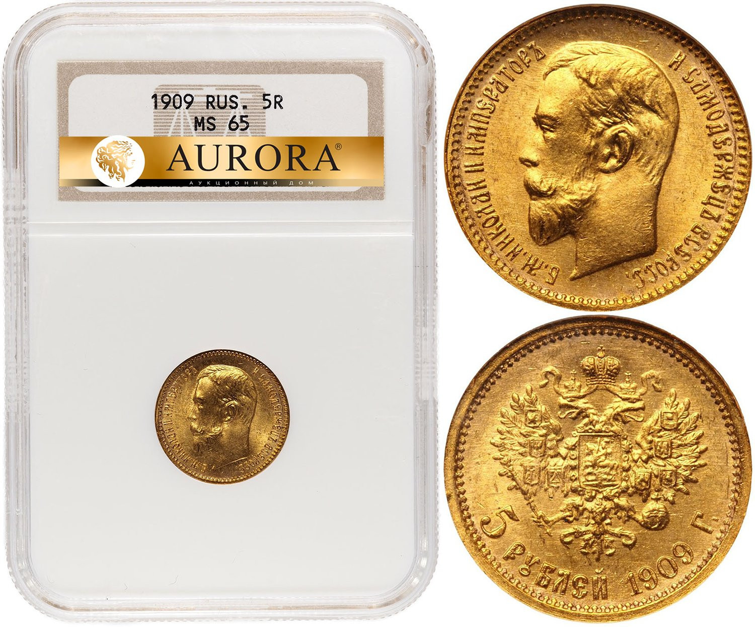 5 рублей 1909 года