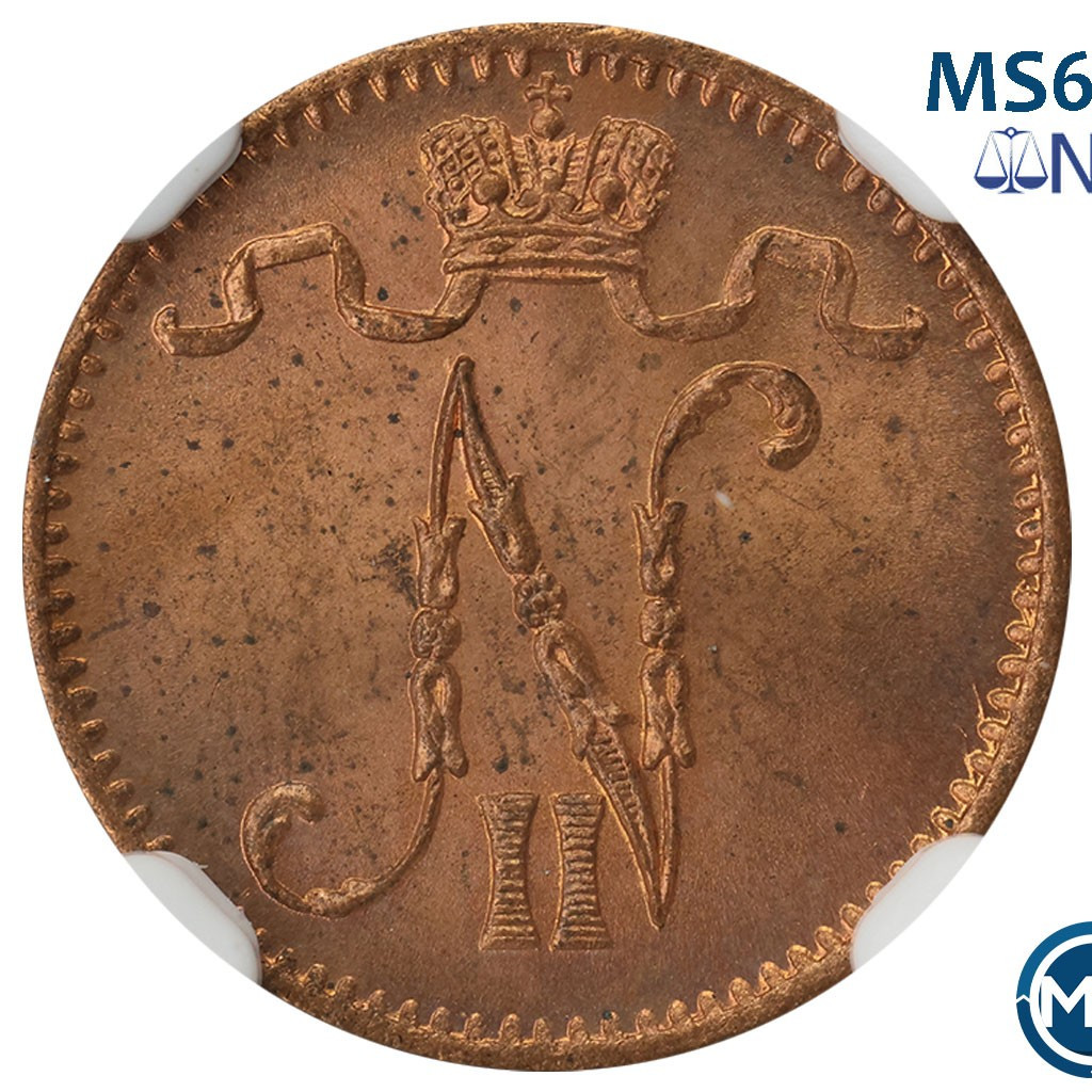 1 пенни 1907 года Для Финляндии