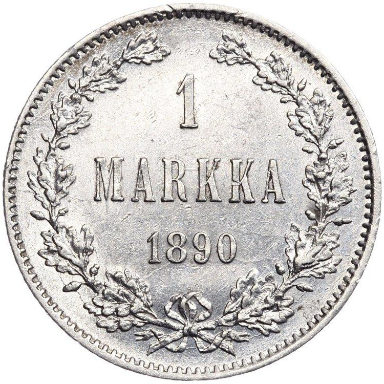 1 марка 1890 года L Для Финляндии