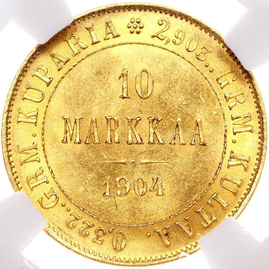 10 марок 1904 года L Для Финляндии