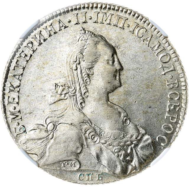 1 рубль 1774 года СПБ ТИ ФЛ