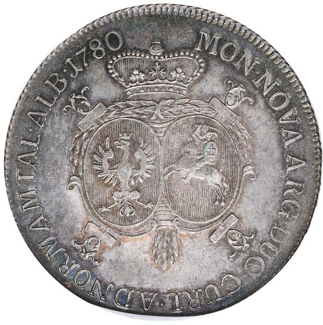 Талер 1780 года Петр Брион