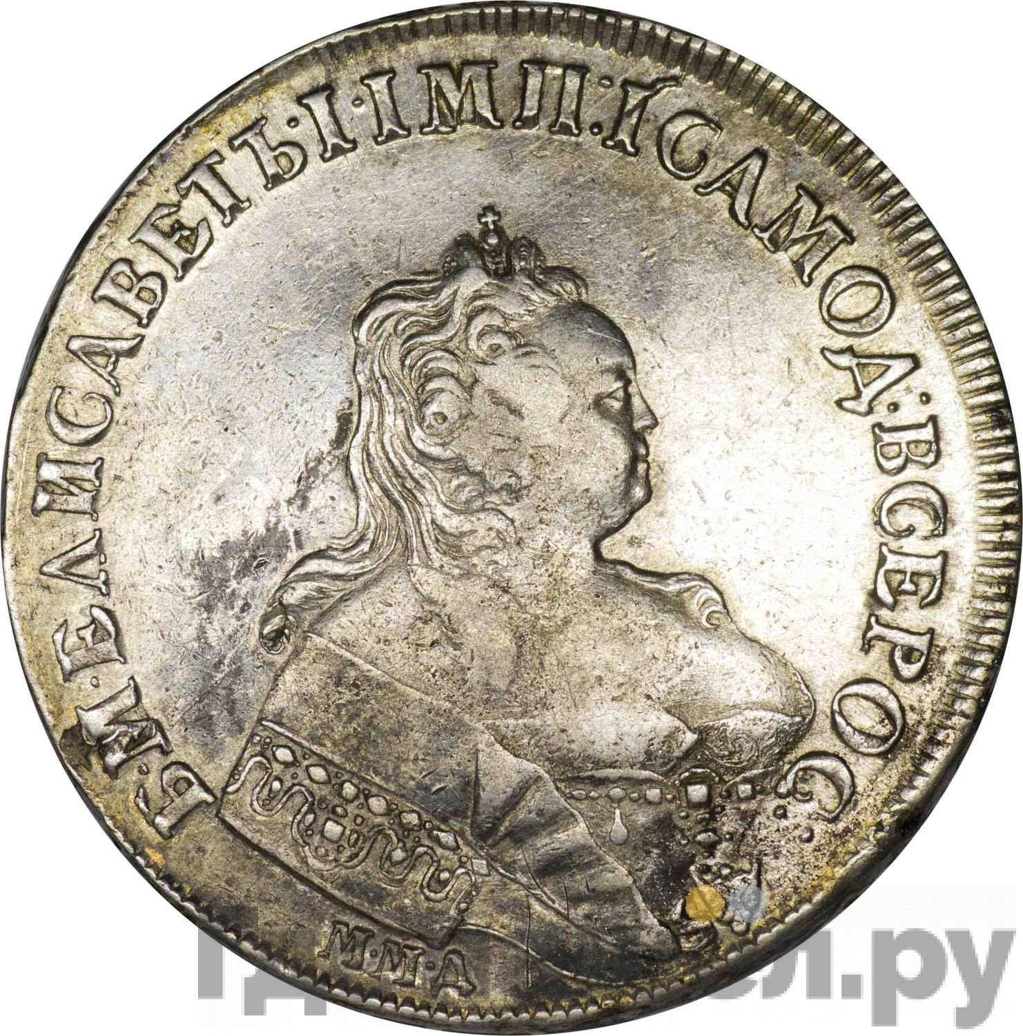 1 рубль 1744 года