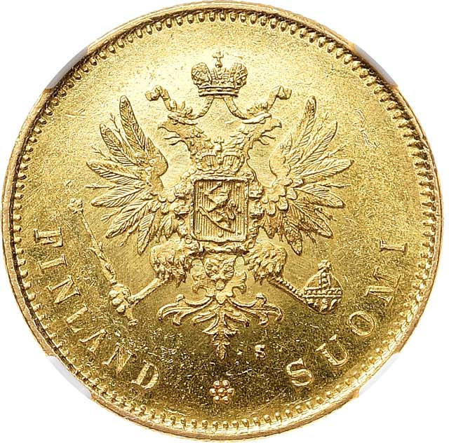 20 марок 1879 года S Для Финляндии