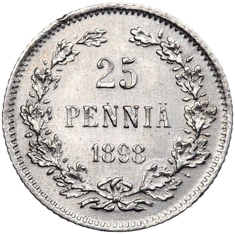 25 пенни 1898 года L Для Финляндии