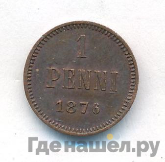 1 пенни 1876 года Для Финляндии
