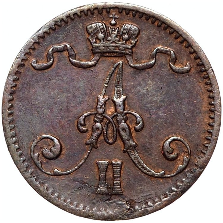 1 пенни 1876 года Для Финляндии