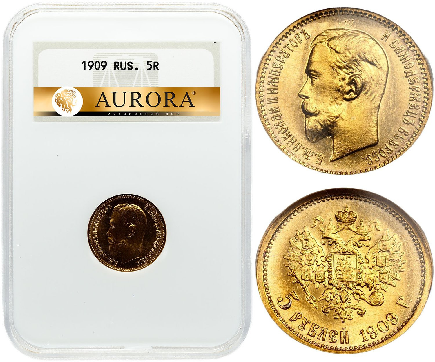 5 рублей 1909 года