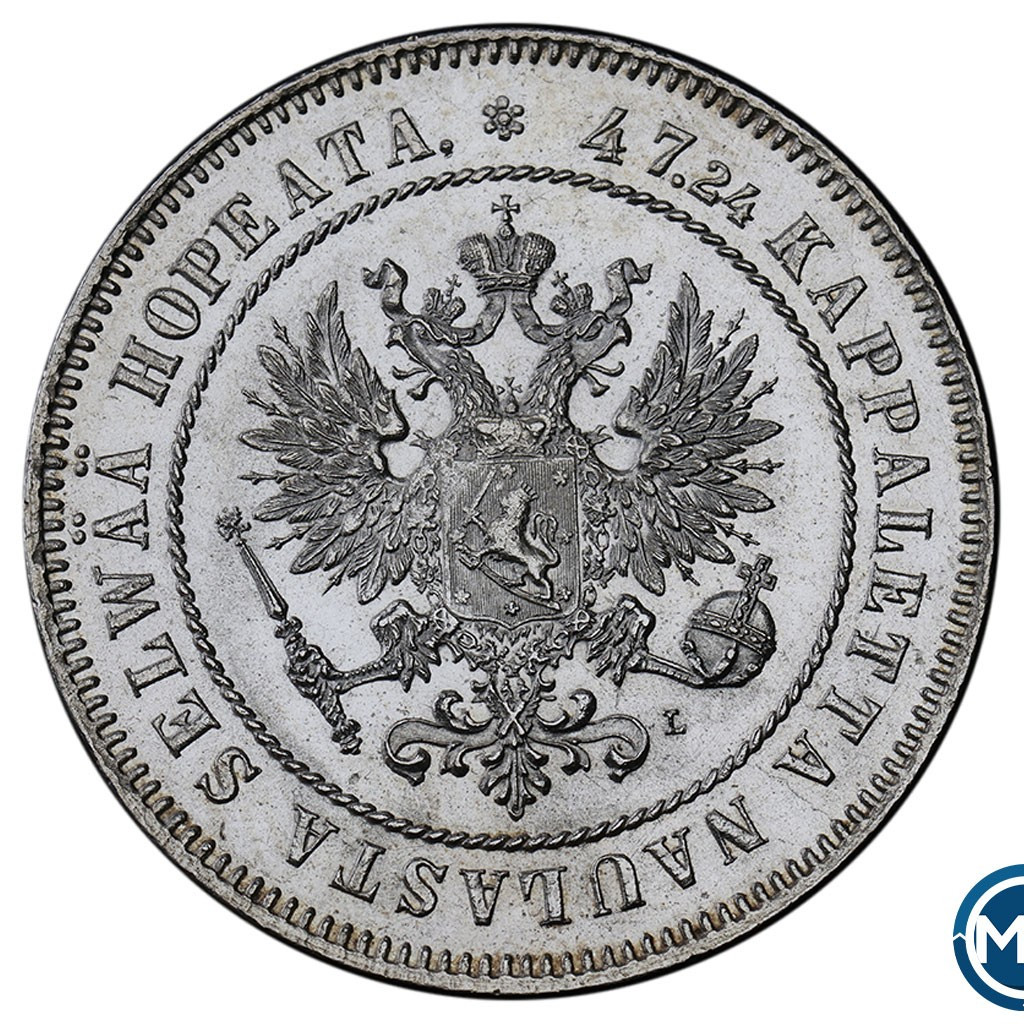 2 марки 1908 года L Для Финляндии