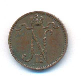 1 пенни 1904 года Для Финляндии