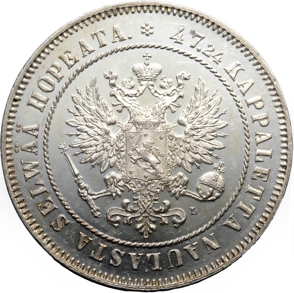 2 марки 1907 года L Для Финляндии