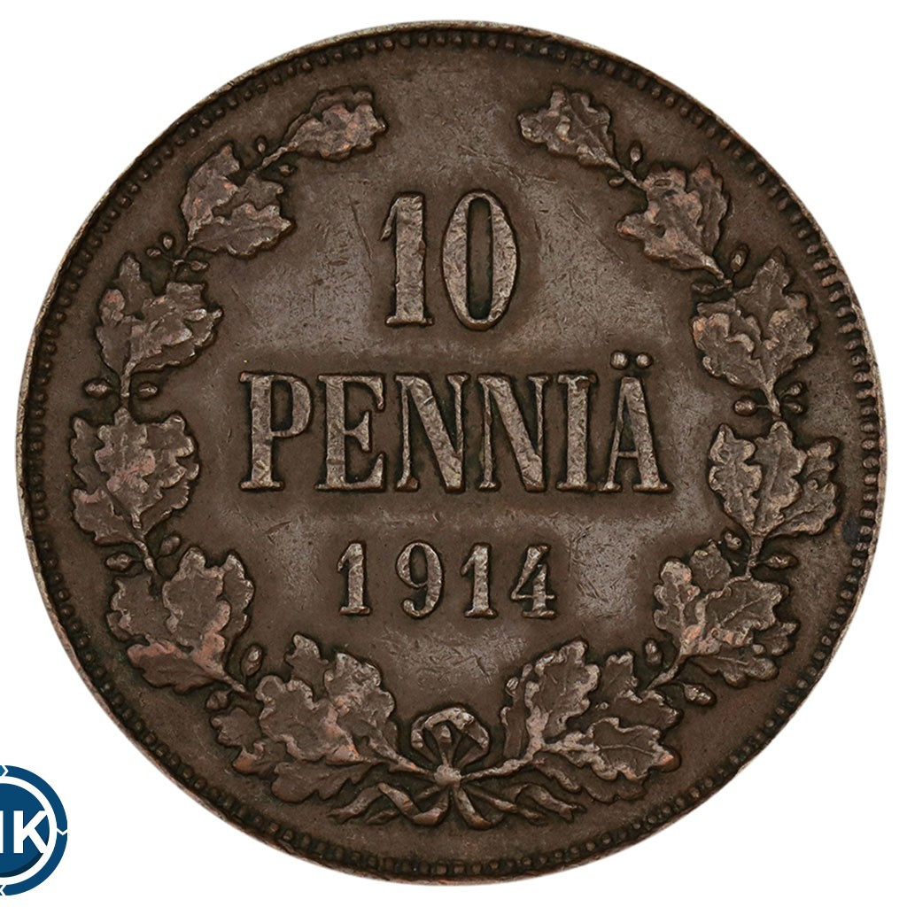 10 пенни 1914 года Для Финляндии