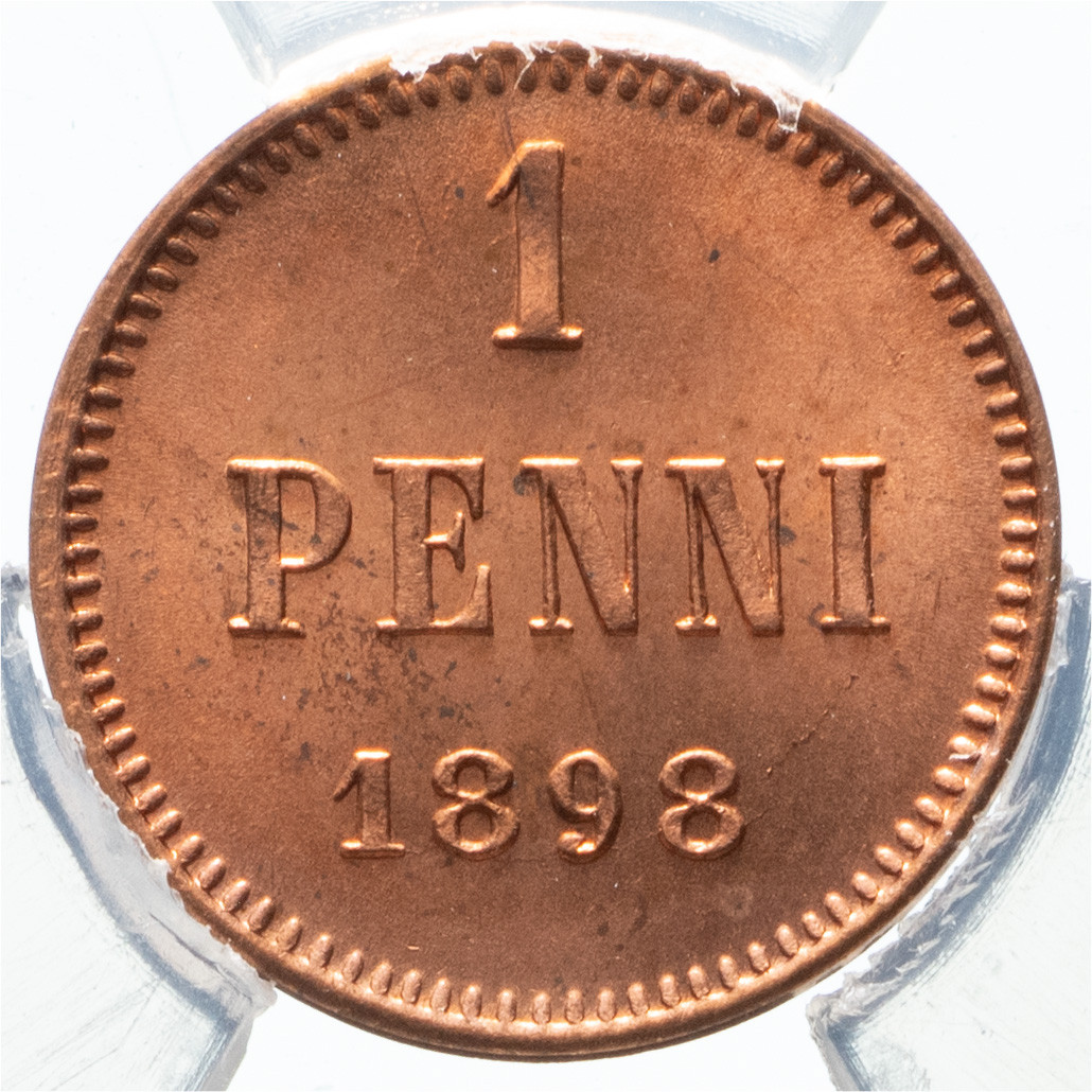 1 пенни 1898 года Для Финляндии