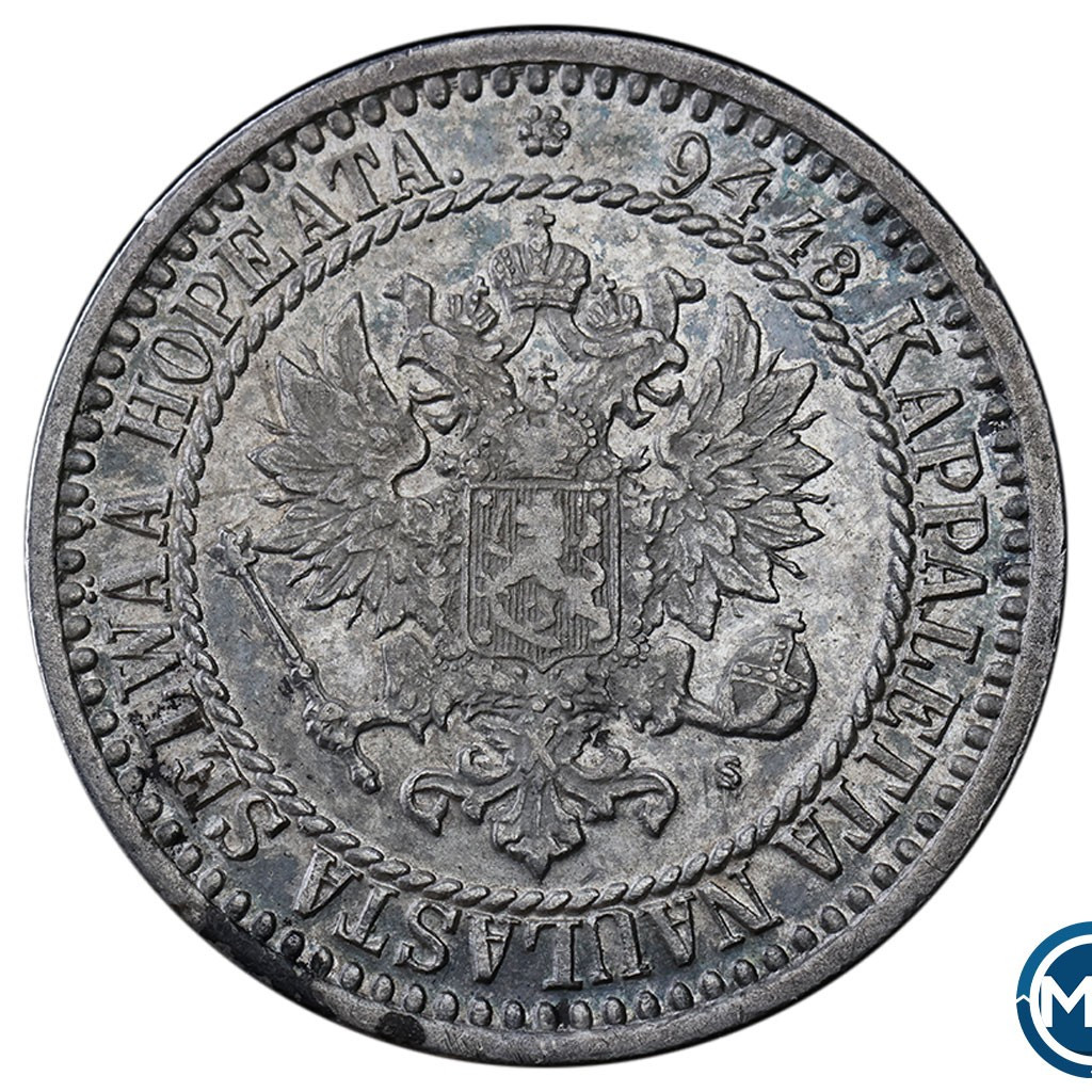 1 марка 1867 года S Для Финляндии
