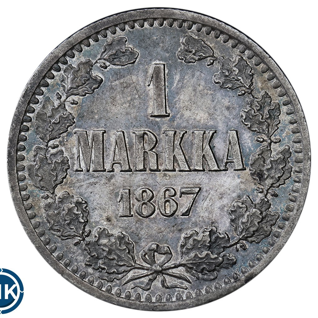 1 марка 1867 года S Для Финляндии