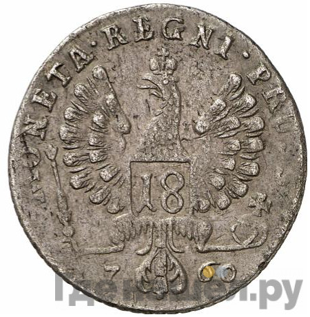 18 грошей 1760 года Для Пруссии