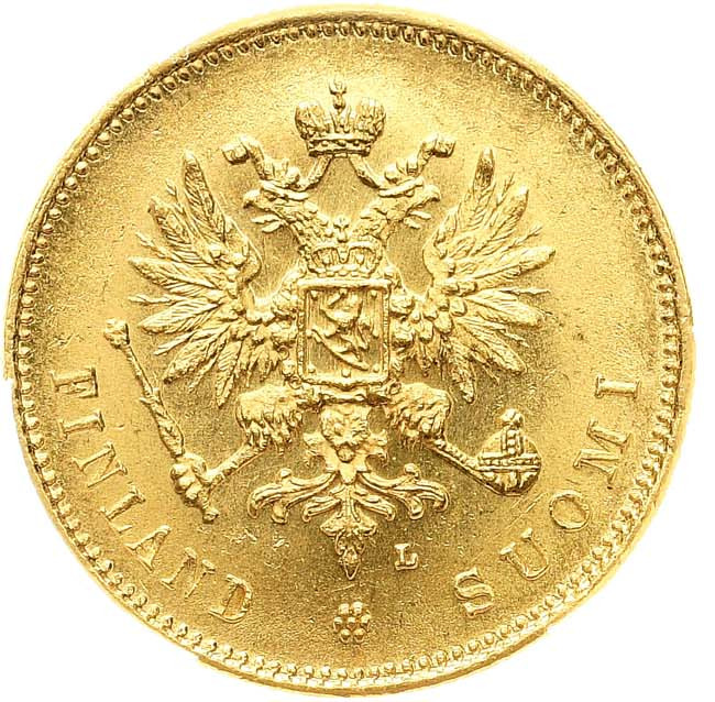 20 марок 1911 года L Для Финляндии