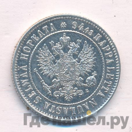 1 марка 1907 года L Для Финляндии
