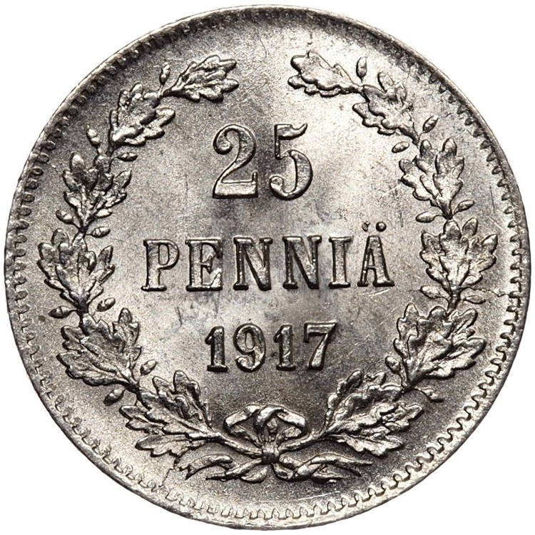 25 пенни 1917 года