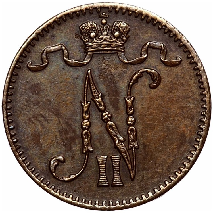 1 пенни 1904 года Для Финляндии
