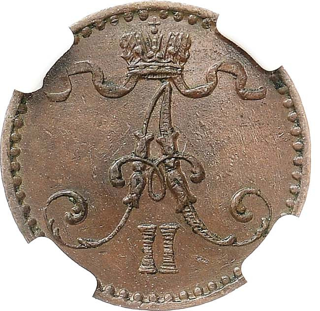 1 пенни 1866 года Для Финляндии