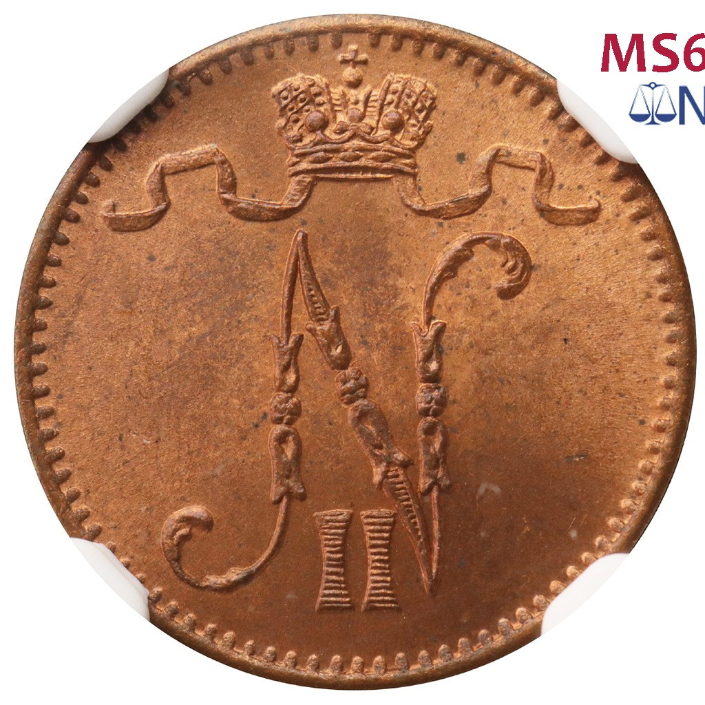 1 пенни 1906 года Для Финляндии