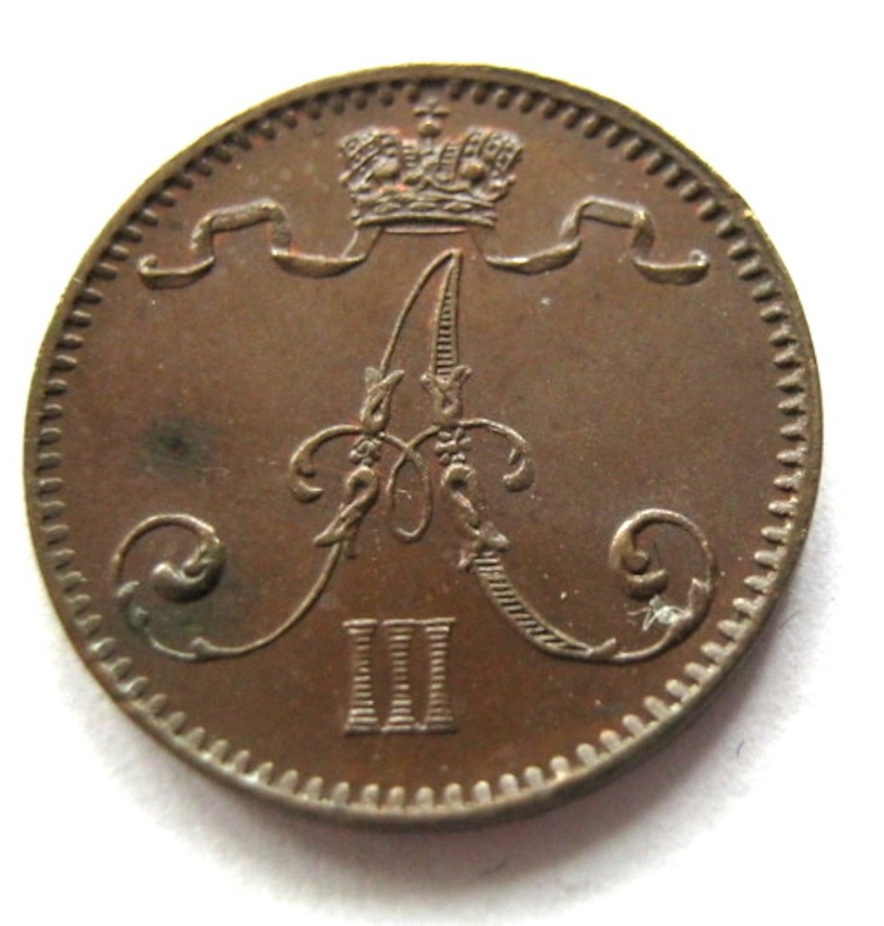 1 пенни 1893 года Для Финляндии