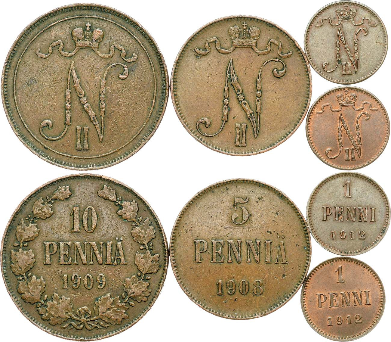 10 пенни 1909 года Для Финляндии