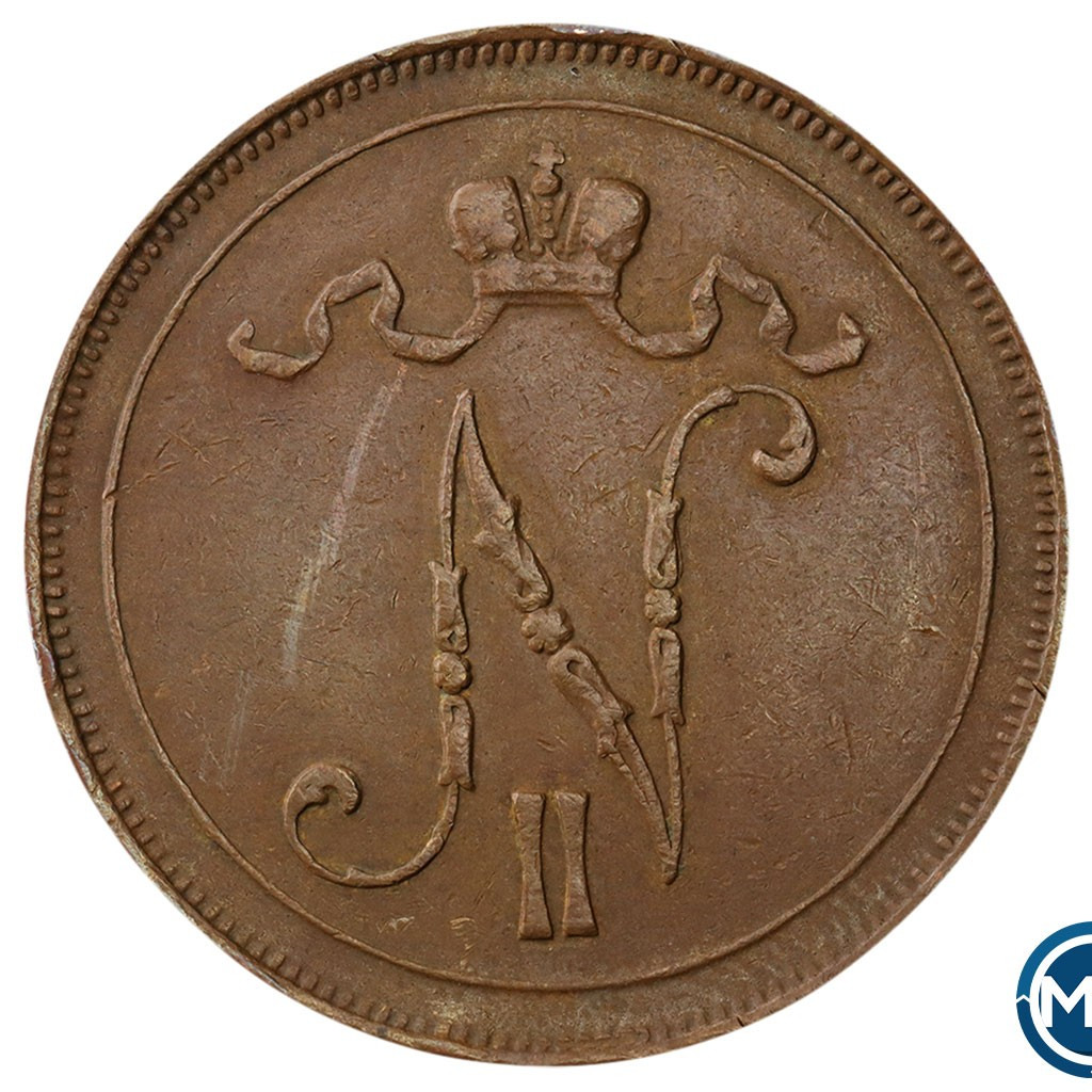 10 пенни 1908 года Для Финляндии