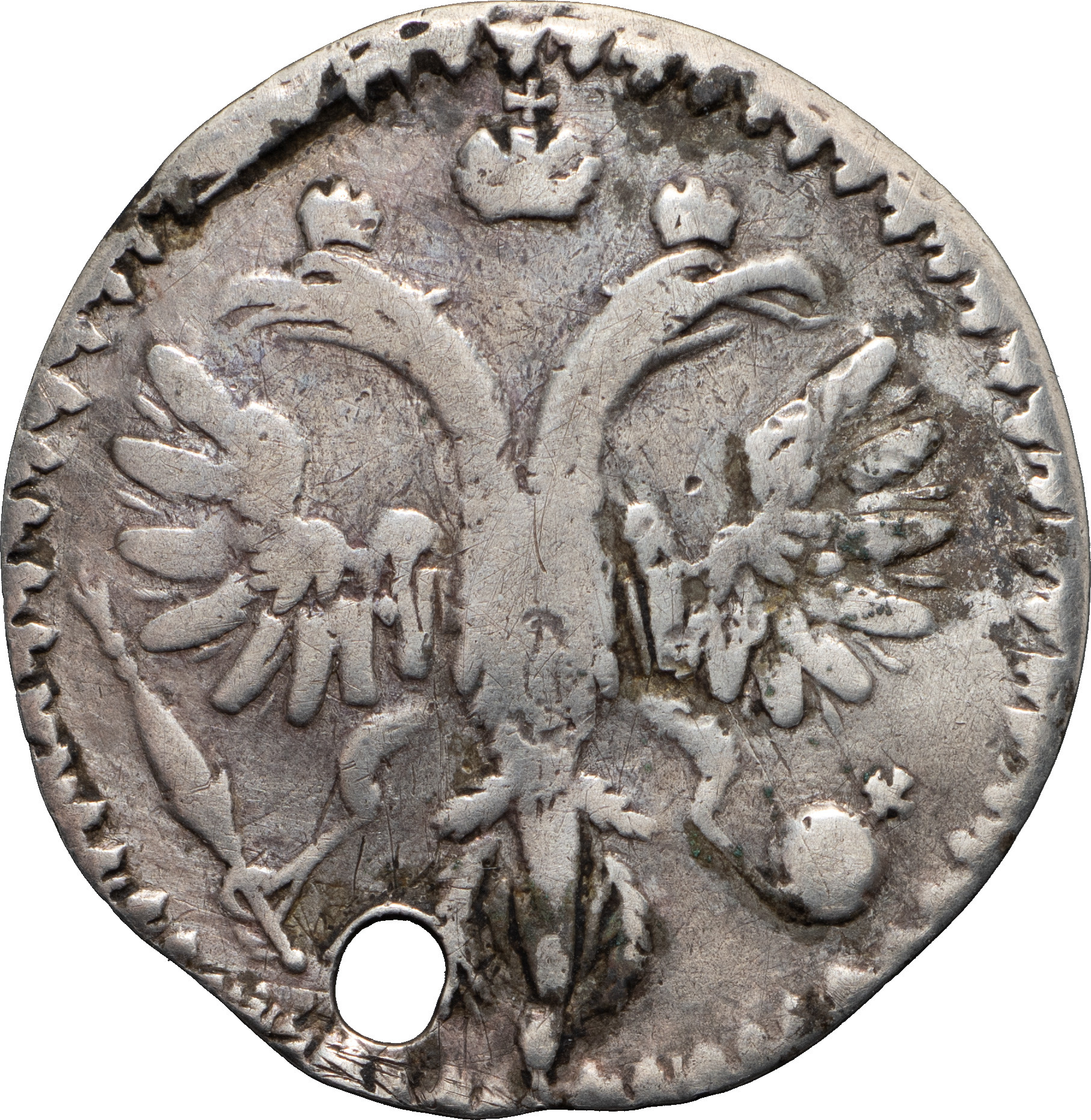 Гривенник 1720 года