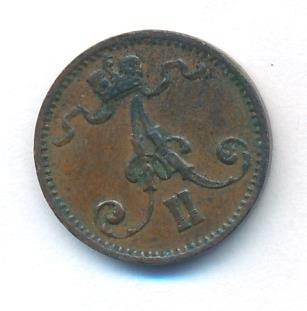 1 пенни 1872 года Для Финляндии