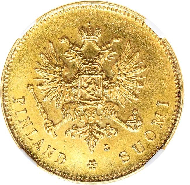 20 марок 1910 года L Для Финляндии