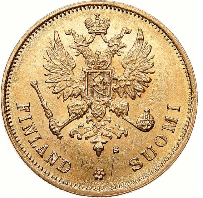 10 марок 1878 года S Для Финляндии