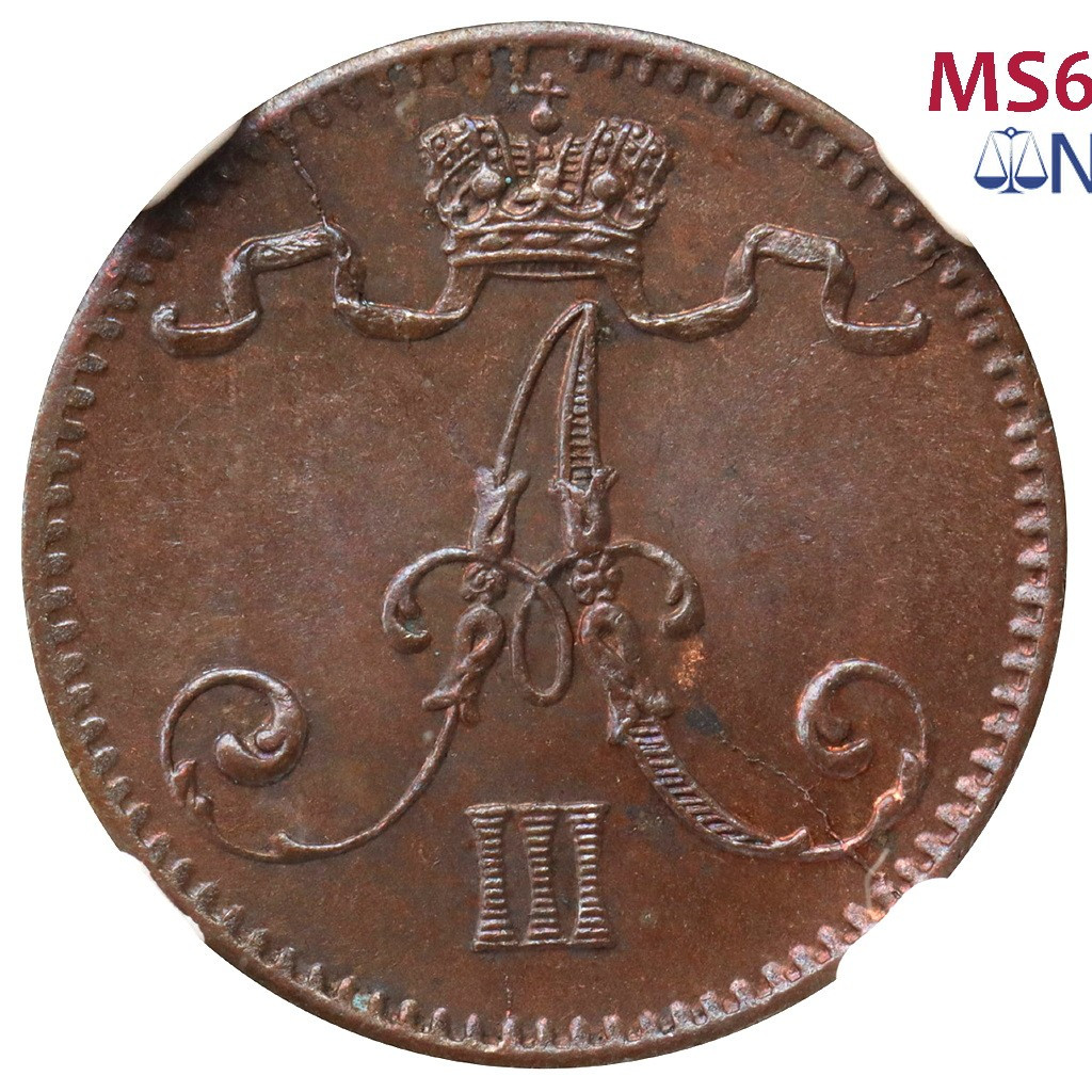 1 пенни 1884 года Для Финляндии