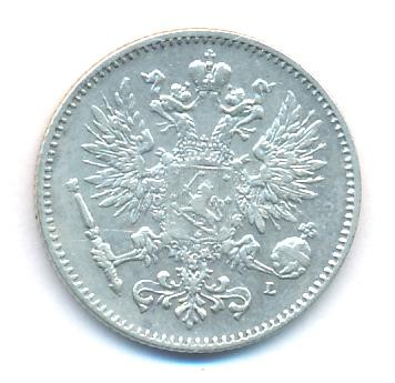 50 пенни 1907 года L Для Финляндии