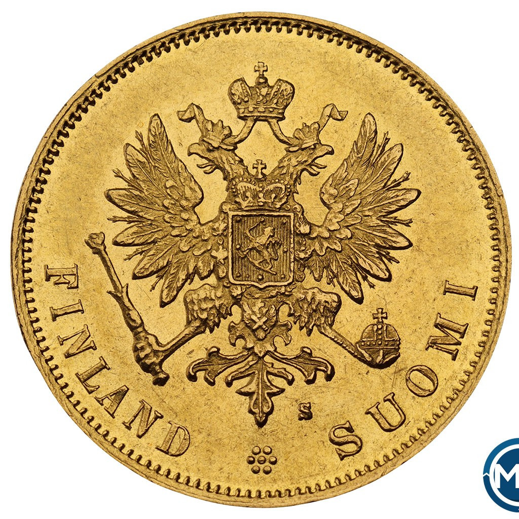 10 марок 1879 года S Для Финляндии