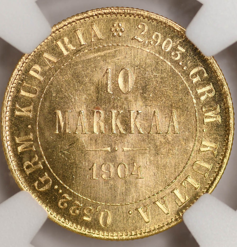 10 марок 1904 года L Для Финляндии